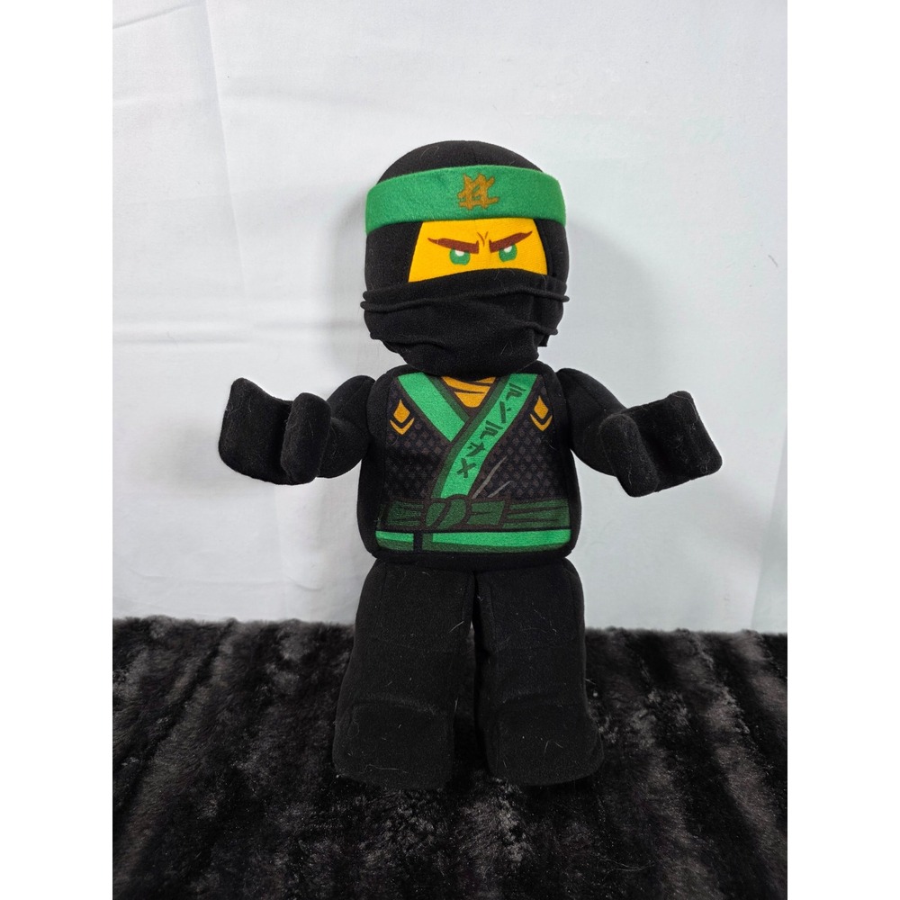LEGO Ninjago Lloyd Garmadon Green Ninja Plush Stuffed Toy Black Green 12 Inch